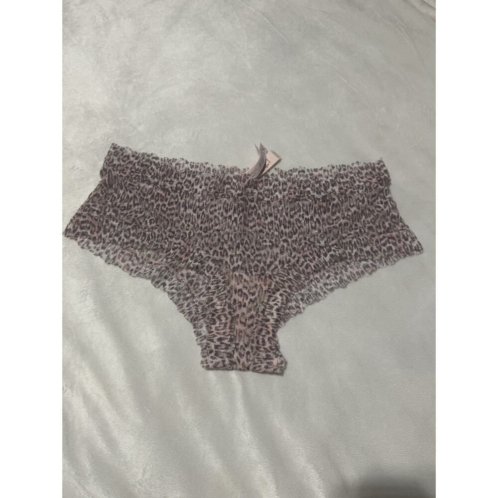 Victoria’s Secret Pink Leopard Print Lace Cheeky Panty – Size XL – NWT